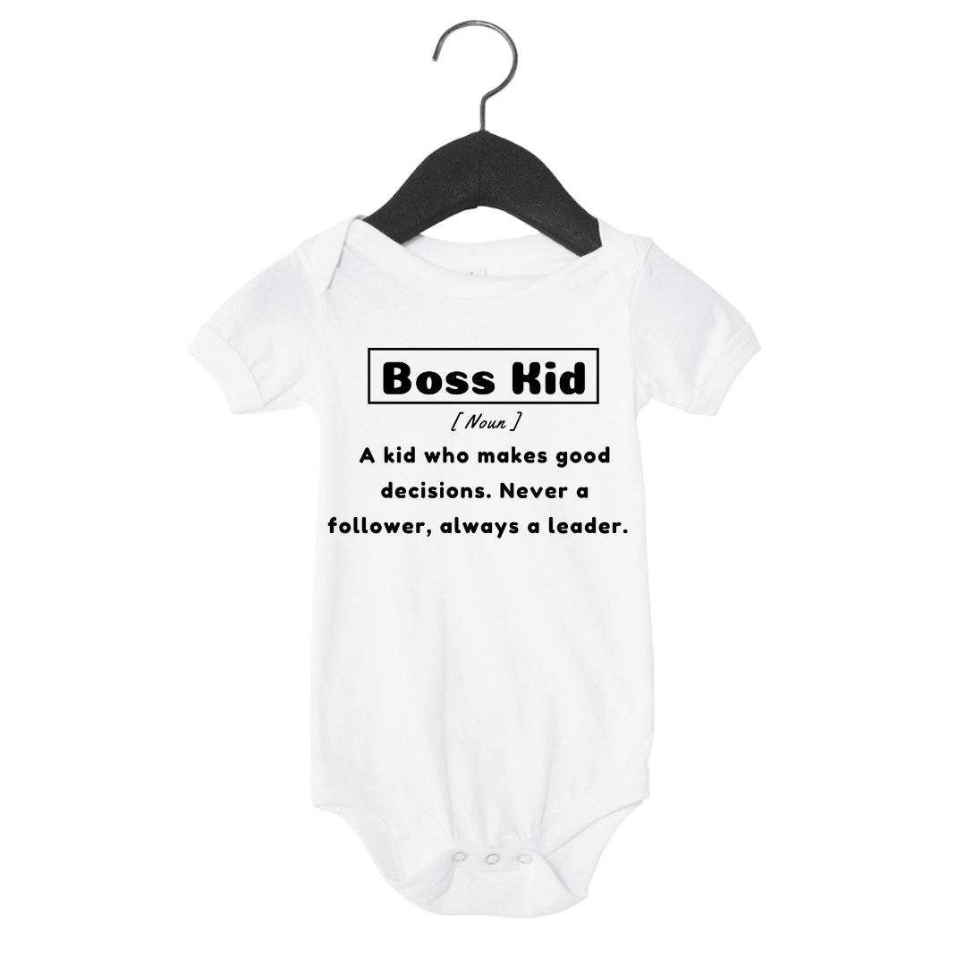 Boss Kid Definition | Infant Onesie Tee