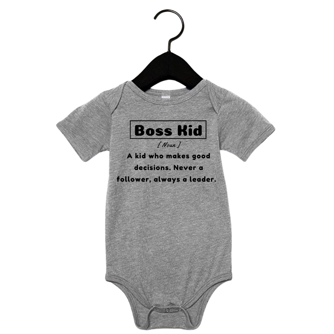 Boss Kid Definition | Infant Onesie Tee