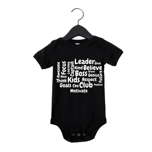 Boss Word Cloud | Infant Onesie Tee