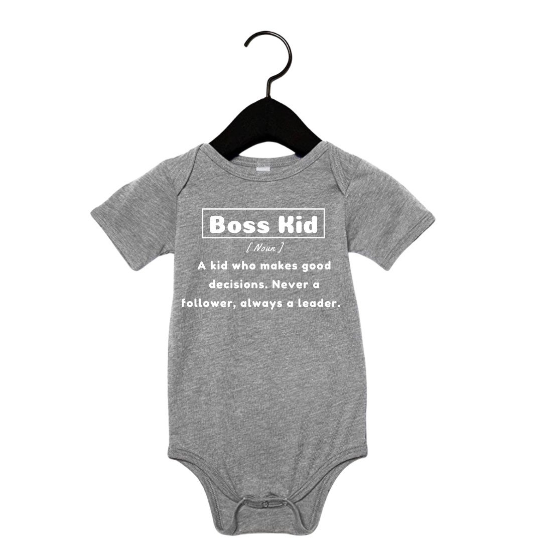 Boss Kid Definition | Infant Onesie Tee